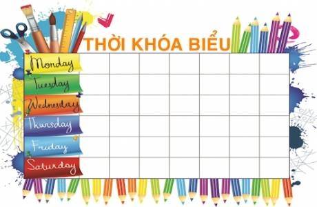 "THỜI KHÓA BIỂU + CHƯƠNG TRÌNH KHỐI 3 "