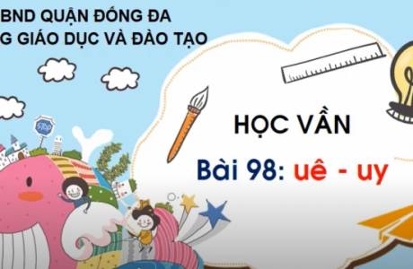 KHỐI 1 TUẦN 23 MÔN TIẾNG VIỆT HỌC VẦN BÀI 98: UÊ – UY