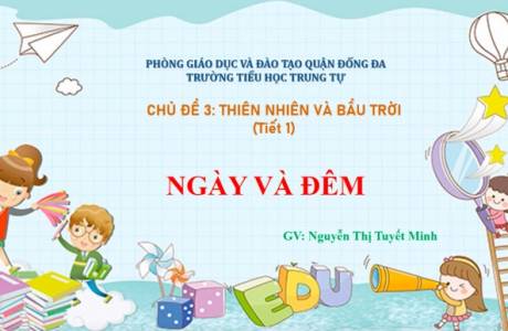 Mĩ thuật Lớp 1 Chủ đề 3: Thiên nhiên và bầu trời tiết 1