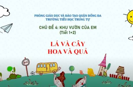 Mỹ thuật lớp 1-Tuần 2-Chủ đề 4: Khu vườn của em (tiết 1+2)