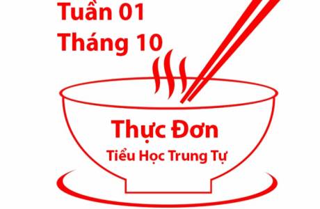 THỰC ĐƠN ĂN BÁN TRÚ TUẦN 01 THÁNG 10 NĂM 2022