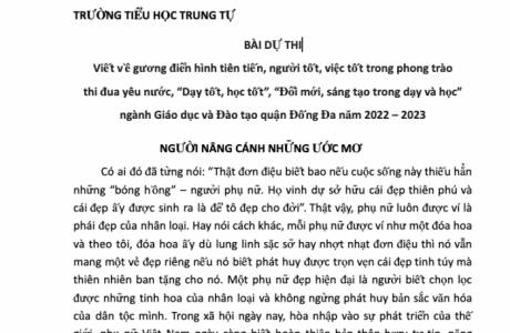 BÀI DỰ THI