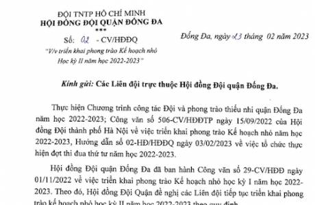 Triển khai Kế hoạch nhỏ Học Kì 2 năm 2022-2023