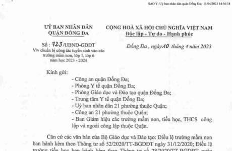 CV CHUẨN BỊ TUYỂN SINH 23-24 SỐ 723