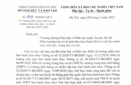 909/SGDĐT-QLT