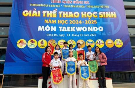 THÀNH TÍCH RỰC RỠ CỦA MÔN TAEKWONDO TẠI GIẢI ĐẤU CẤP QUẬN