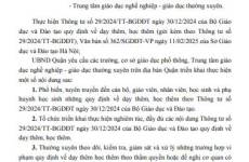 CÔNG VĂN 321/UBND-GDĐT V/V TRIỂN KHAI THÔNG TƯ SỐ 29/2024/TT-BGDĐT NGÀY 30/12/2024