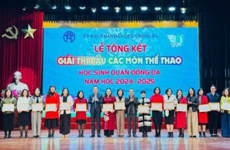 TỔNG KẾT GIẢI THỂ THAO HỌC SINH QUẬN ĐỐNG ĐA NĂM HỌC 2024-2025