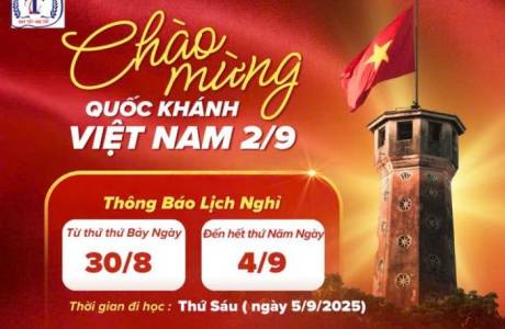 THÔNG BÁO NGHỈ LỄ QUỐC KHÁNH 2/9
