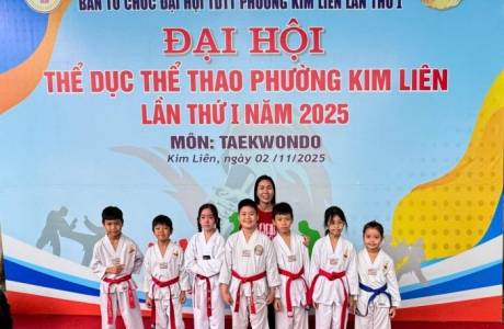 Học sinh Trung Tự – Bản lĩnh và tỏa sáng cùng Taekwondo