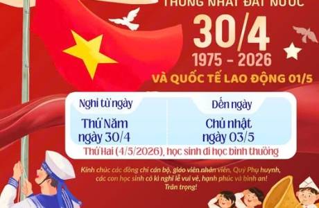 KỲ NGHỈ LỄ ĐANG ĐẾN RỒI CÁC BẠN NHỎ ƠI