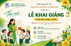 Trường Tiểu học Trung Tự trân trọng kính mời quý phụ huynh, các thầy cô giáo và các em học sinh đến