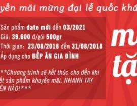 NGUYÊN HÀ FOOD KHUYẾN MÃI MỪNG ĐẠI LỄ QUỐC KHÁNH 02/09/2018 MÌ Ý DIVELLA – MUA 1 TẶNG 1