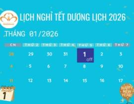 Lịch Nghỉ Tết Dương Lịch 2026 Kingmeat - Nguyên Hà Food