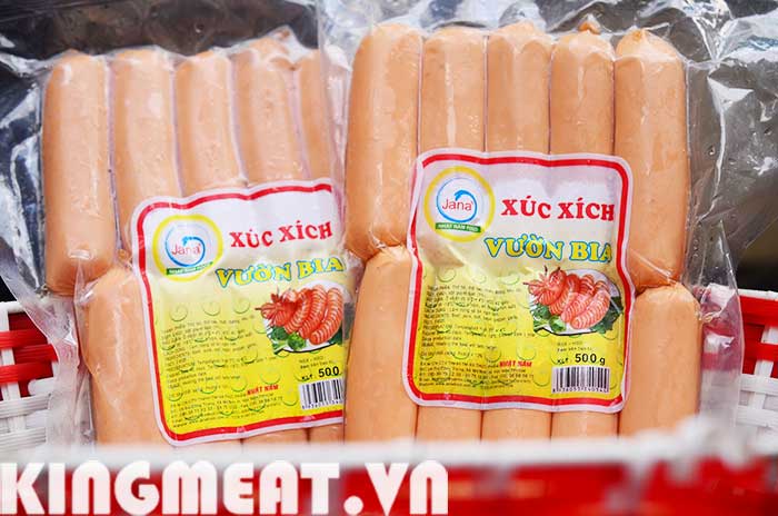 XÚC XÍCH VƯỜN BIA 50GR/CÂY 500GR/GÓI