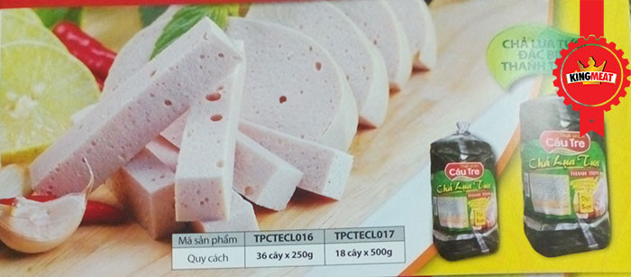 CHẢ LỤA TƯƠI ĐẶC BIỆT THANH TRÙNG CẦU TRE  - GÓI 500GR