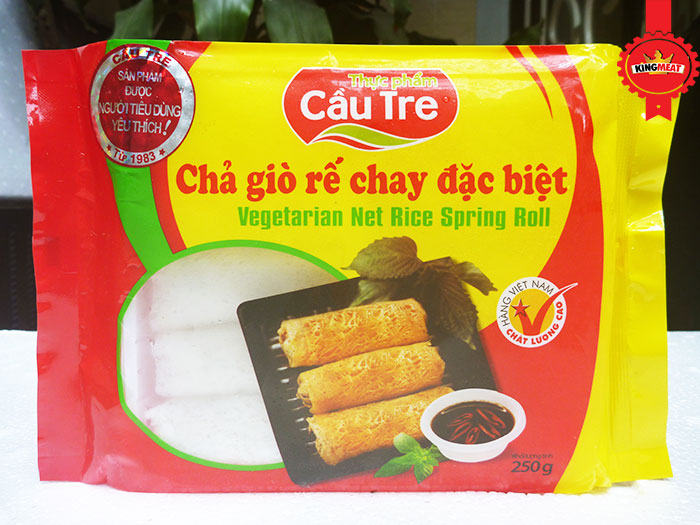 CHẢ GIÒ RẾ CHAY ĐẶC BIỆT CẦU TRE  GÓI 250GR