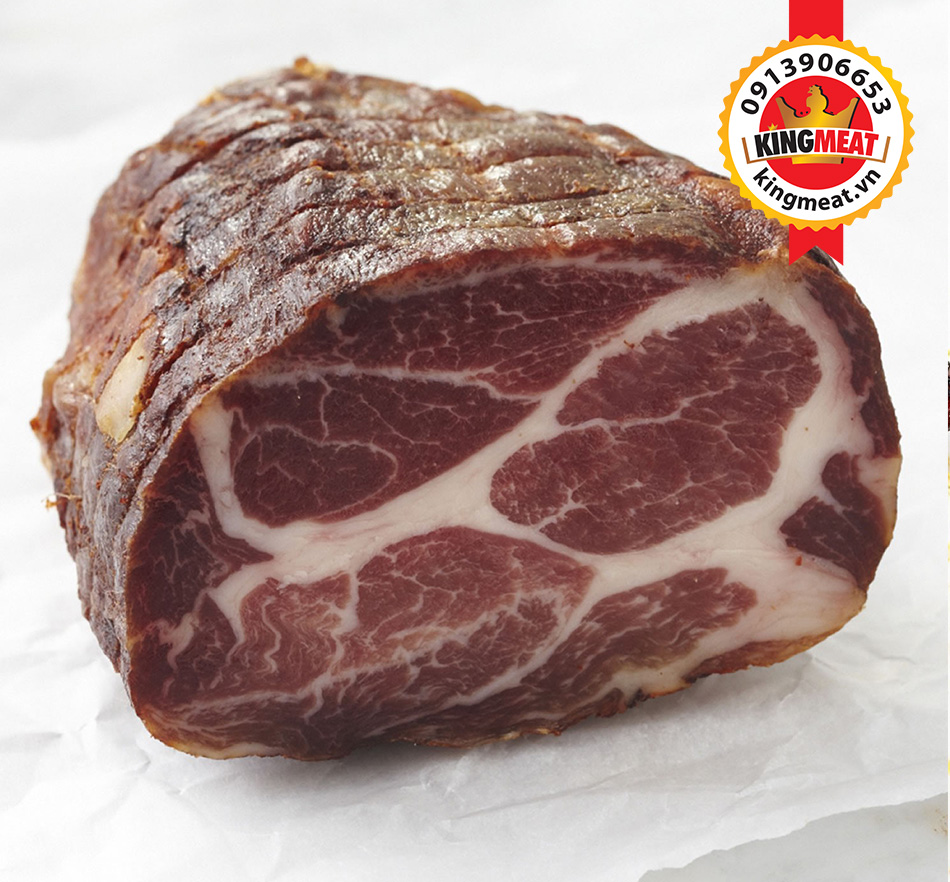 XÚC XÍCH KHÔ Ý COPPA NGUYÊN KHỐI - ITALIAN DRY PORK COLLAR (WHOLE)