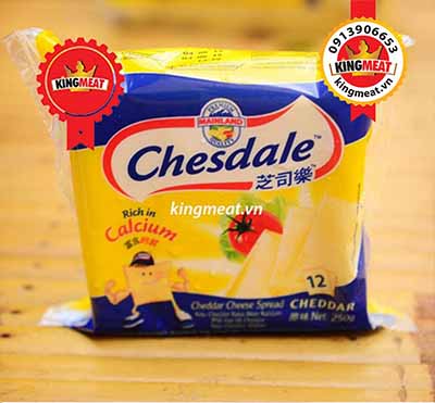 PHÔ MAI LÁT CHEDDAR VỊ SỮA HIỆU CHESDALE (MAINLAND) -CHEDDAR CHEESE SPREAD PROCESSED SLICED CHESDALE