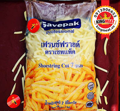 KHOAI TÂY ĐÔNG LẠNH CẮT 1/4 SAVEPAK GÓI 2KG