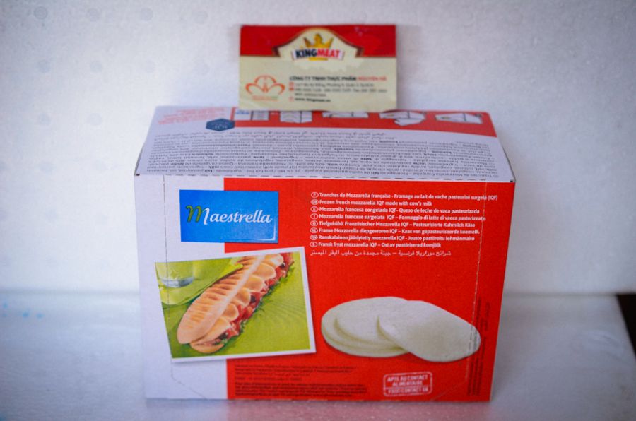 PHÔ MAI MOZZARELLA CẮT LÁT ĐÔNG LẠNH-IQF MOZZARELLA MAESTRELLA RECTANGULAR SLICES- GÓI 500gr