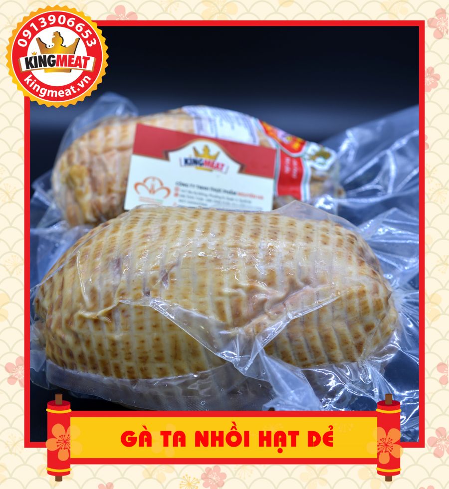 GÀ TA NHỒI HẠT DẺ