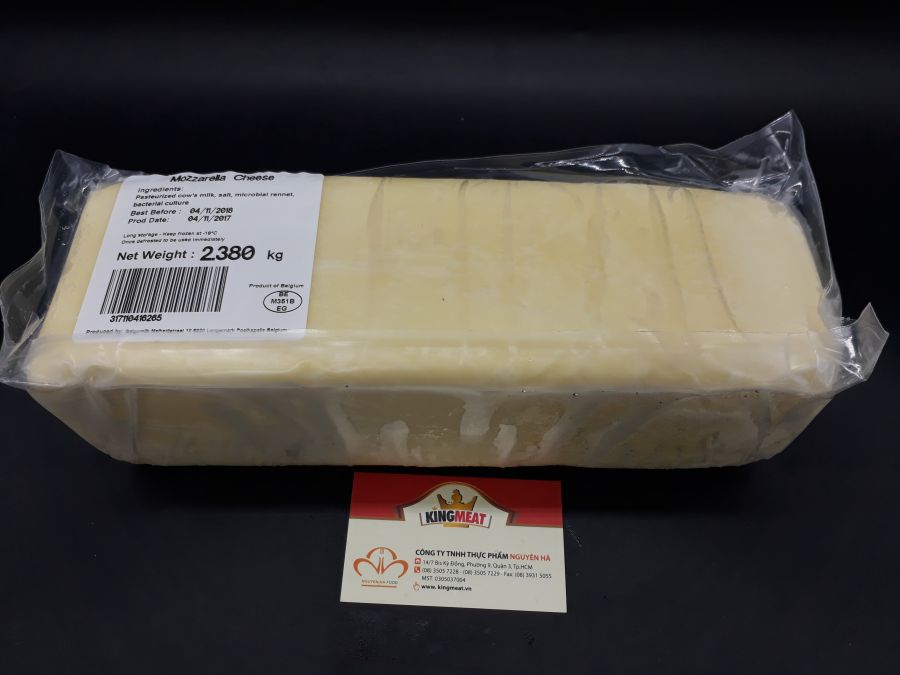 PHÔ MAI BỈ MOZZARELLA 2.38KG