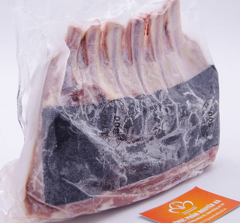 SƯỜN CẮT KIỂU PHÁP BÊ ÚC ĐÔNG LẠNH – VEAL RIBS FRENCHED CAP OFF - FROZEN AUSTRALIAN VEAL