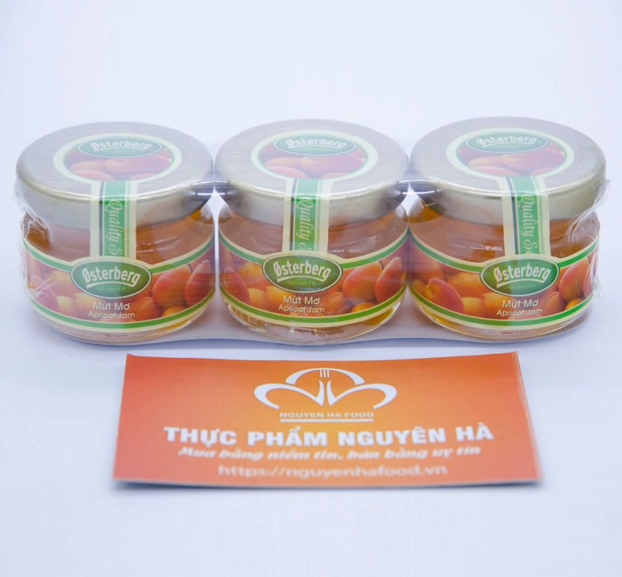 MỨT MƠ OSTERBERG – APRICOT JAM OSTERBERG – 28GR/HỦ ( 3 HỦ/ 1 LỐC)