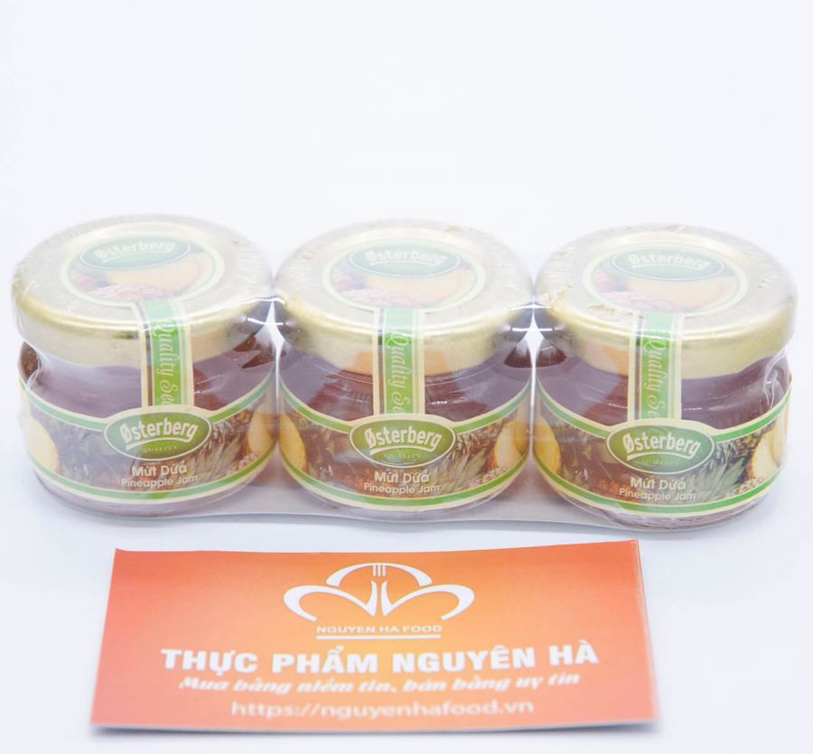 MỨT DỨA OSTERBERG – PINEAPPLE JAM OSTERBERG – 28GR/HỦ ( 3 HỦ/ 1 LỐC)