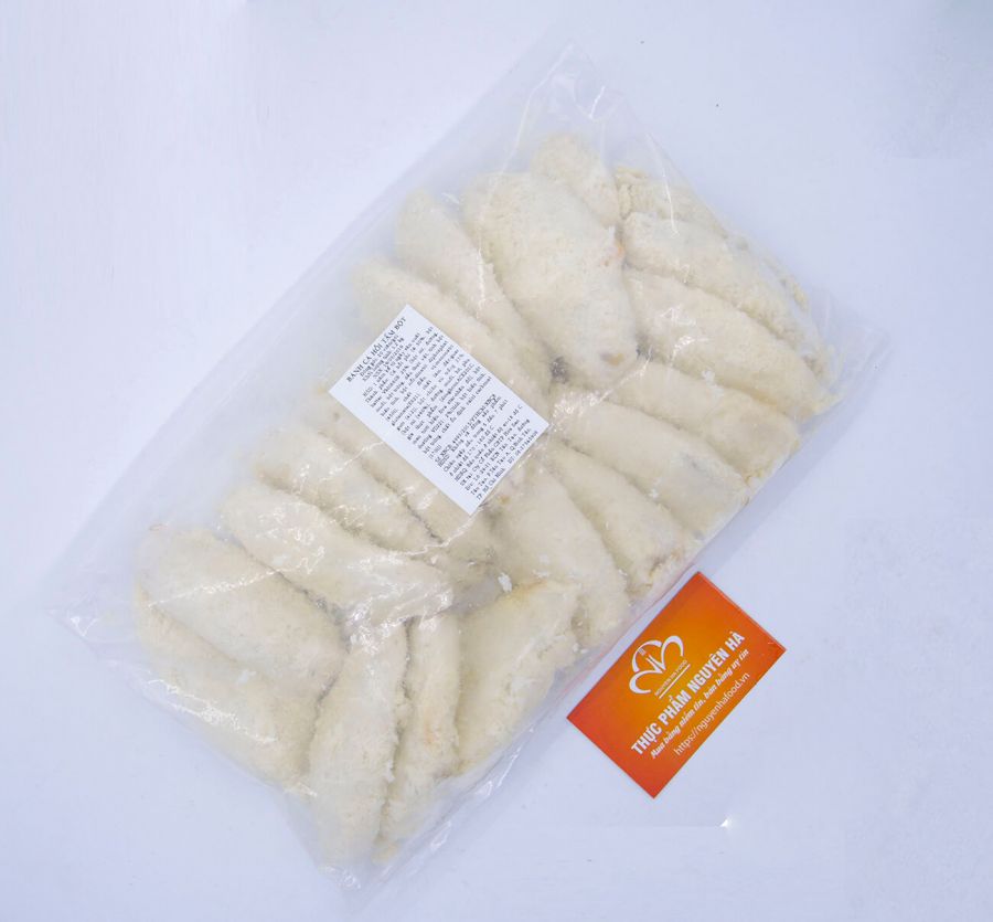 BÁNH CÁ HỒI TẨM BỘT ( 1,2KG/GÓI – 60GR/MIẾNG – 20 MIẾNG/GÓI)