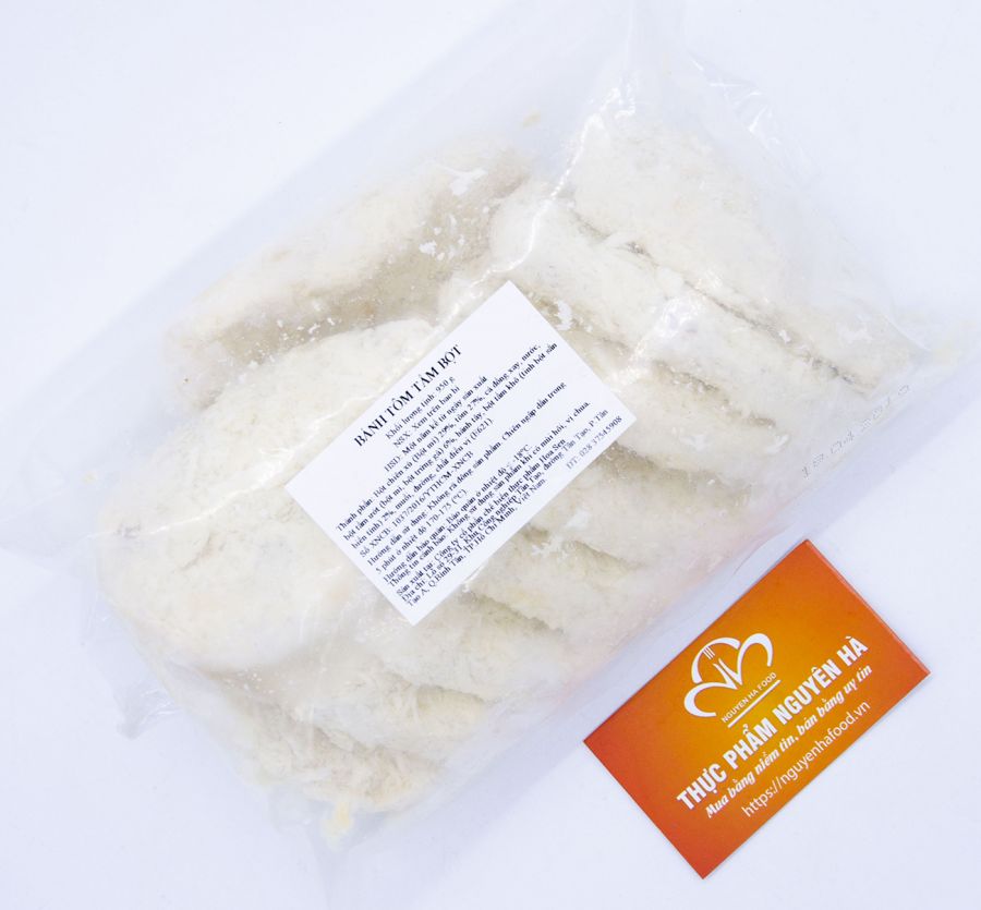 BÁNH TÔM TẨM BỘT (950GRAM/GÓI - 95GR/MIẾNG – 10 MIẾNG/GÓI – 8 GÓI/THÙNG)