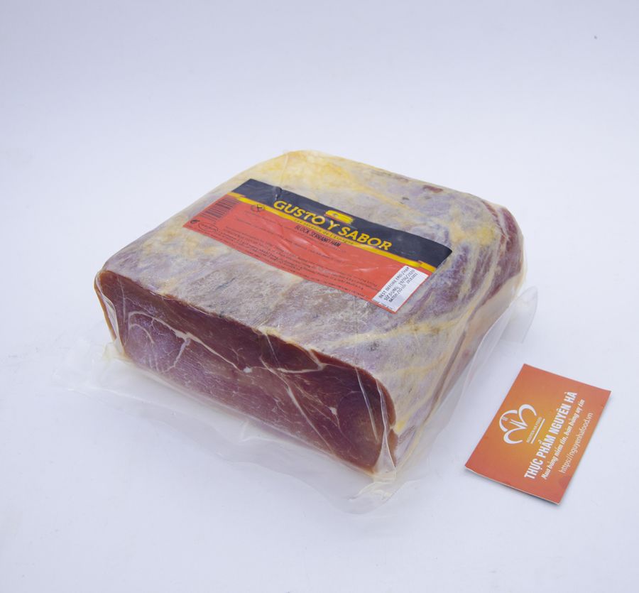 ĐÙI LỢN MUỐI KHÔNG XƯƠNG 36 THÁNG CHÂN SAU, ÉP CỤC– BLOQUE JAMON SERRANO (KHỐI TRÊN 2,5KG)