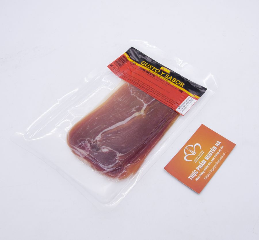 ĐÙI LỢN MUỐI CẮT LÁT 36 THÁNG CHÂN SAU – JAMBON SERRANO LONCHEADO (100 GRAM/GÓI)