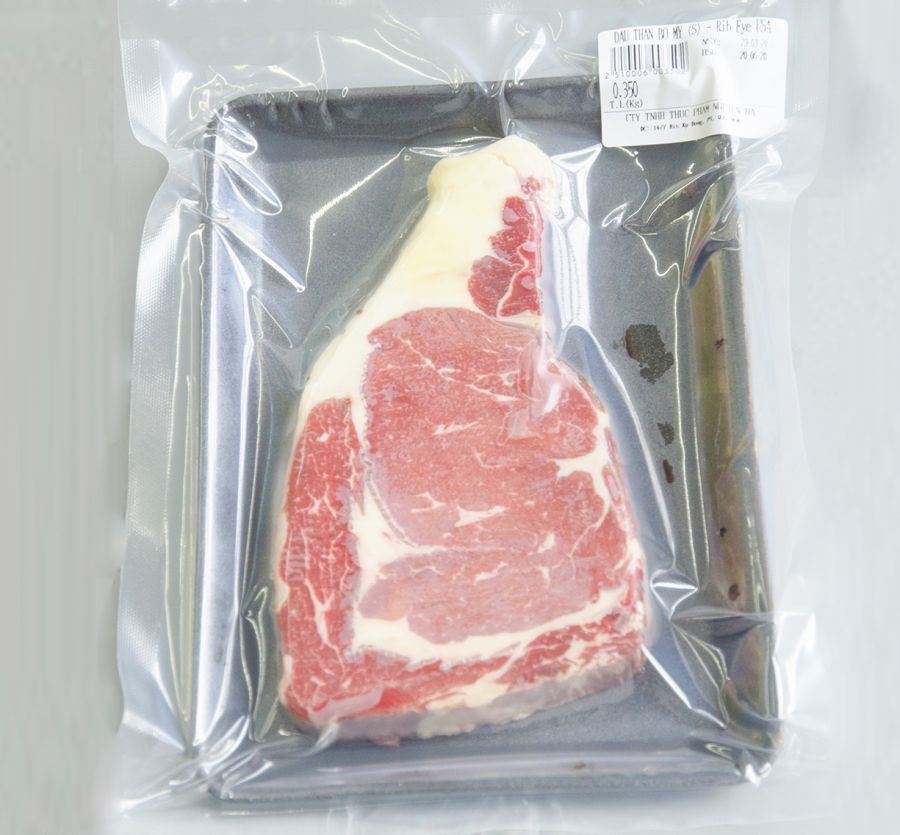 ĐẦU THĂN NGOẠI BÒ MỸ ĐÔNG LẠNH KHAY 300GRAM ( RIB EYE)