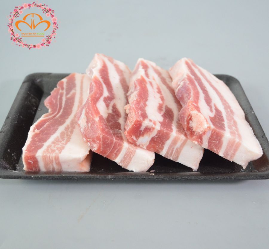 BA RỌI HEO NGA RÚT SƯỜN, CÒN DA KHAY 500GR