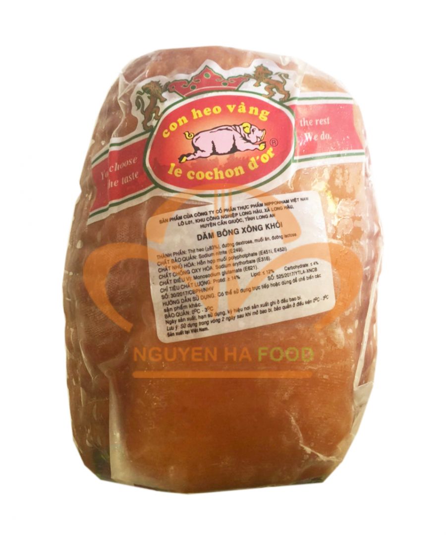 Dăm bông xông khói nguyên khối - Smoked ham(~2,5 kg/khối)