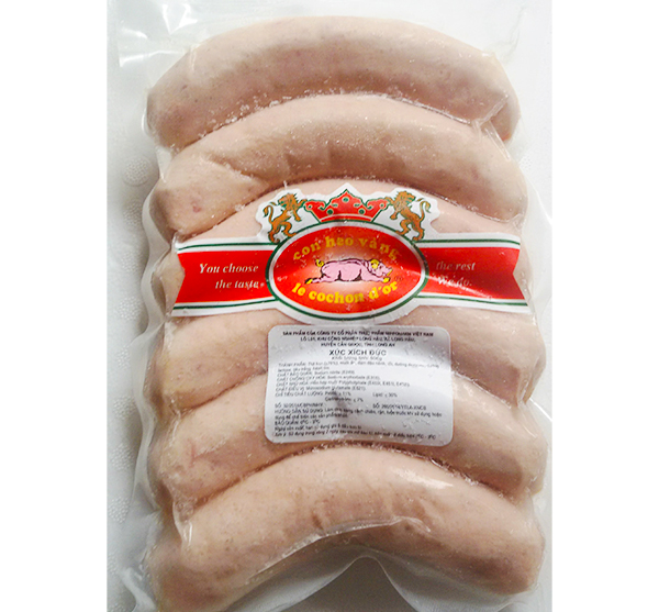 XÚC XÍCH ĐỨC 100GR - GERMAN SAUSAGE - 500GR/GÓI