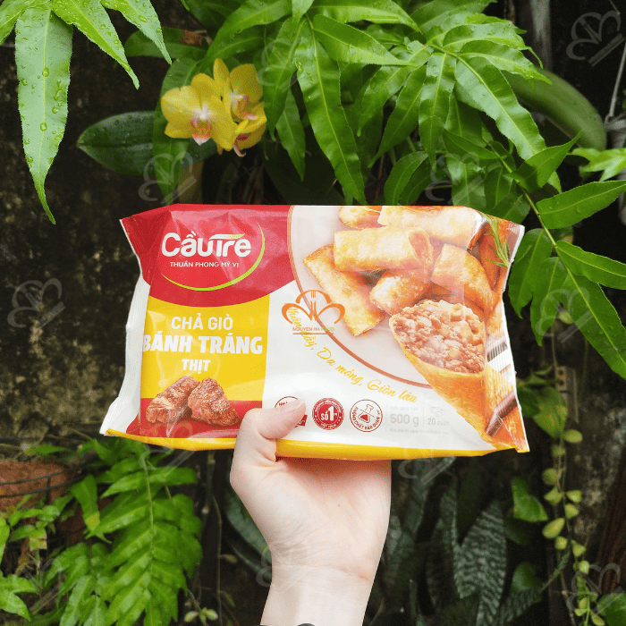 Chả Giò Bánh Tráng Nhân Thịt Cầu Tre