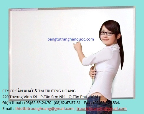 Bảng viết từ màu trắng kích thước 1200x2600mm