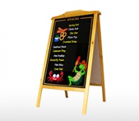 Bảng viết menu khung gỗ kích thước 700 x 1000 mm