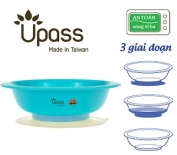 Bát ăn dặm 3 giai đoạn không BPA có đế hút chân không chống đổ dùng được trong lò vi sóng- Cỡ lớn