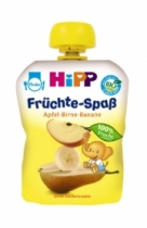Trái cây nghiền HiPP Fruit Fun vị táo, lê, chuối (90g)