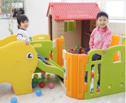 Nhà chơi cho bé kèm cầu tuột nhà banh có nhạc Haenim Hàn Quốc