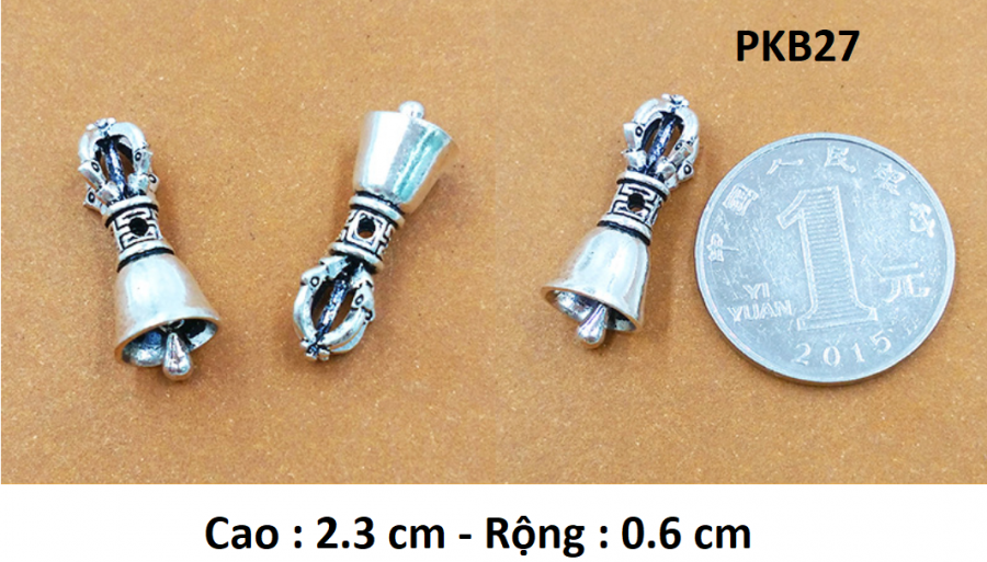 PHỤ KIỆN CHARM CHUÔNG CHÙY KIM CANG - PKB27