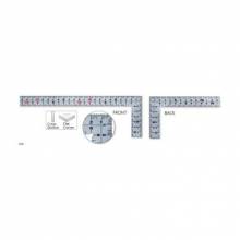 Ê ke vuông thép 520x260x20mm, Vạch chia hình thang MT-50KD