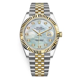 Rolex DateJust Yellow Gold White MOP diamond 126333-0018