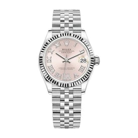 Rolex DateJust Oystersteel and White Gold Diamond Bezel 278274-0024