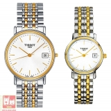 Đồng hồ đôi Tissot T52.2.481.31 & T52.2.281.31 dành cho nam và nữ, cặp đôi hoàn hảo