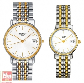 Đồng hồ đôi Tissot T52.2.481.31 & T52.2.281.31 dành cho nam và nữ, cặp đôi hoàn hảo